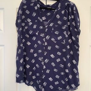 Torrid button-up top